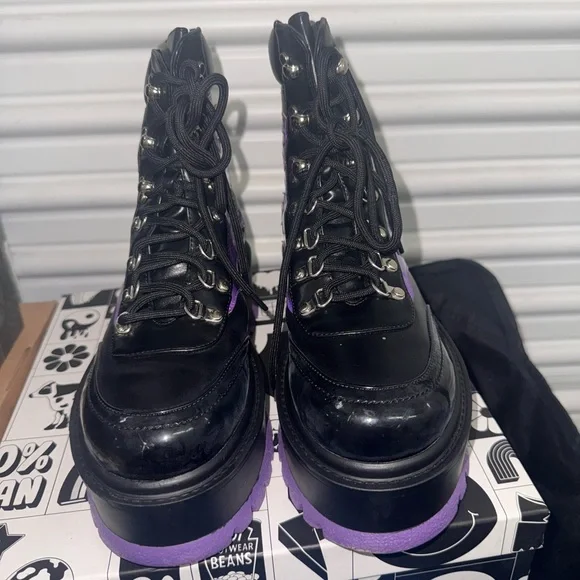 HELIOS PURPLE HOLOGRAM FLAME BOOTS - Picture 3 of 9